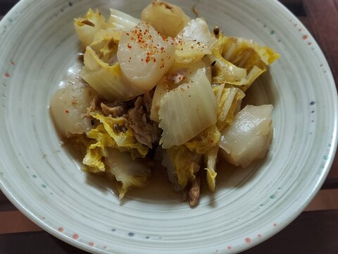 味しみ☆こんにゃく・白菜・ツナの煮もの